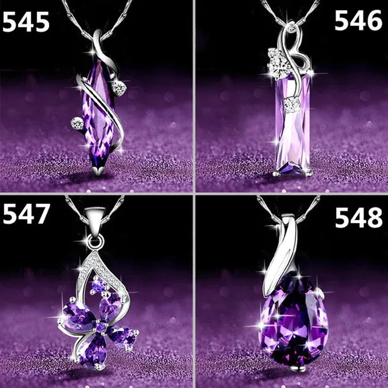 Luxury Delicate Pendant Necklace for Women, Elegant Lady Diamond Pendant, Romantic Valentine's Day Gift