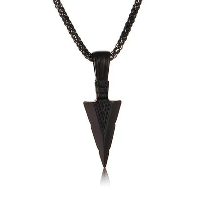 Men's Fashion Jewelry Black Gold Silver Color Pendant Long Chain Necklaces Mens Necklaces