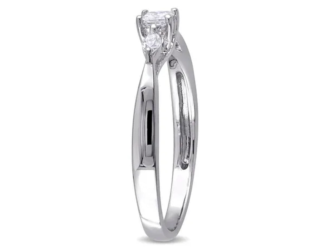 1/4 Carat (ctw G-H, I2-I3) Diamond Promise Ring in 10K White Gold