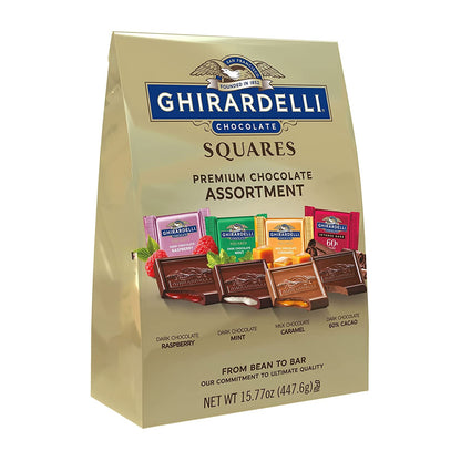 Premium Assorted Chocolate Squares, Chocolate Assortment, 15.77 Oz Bag