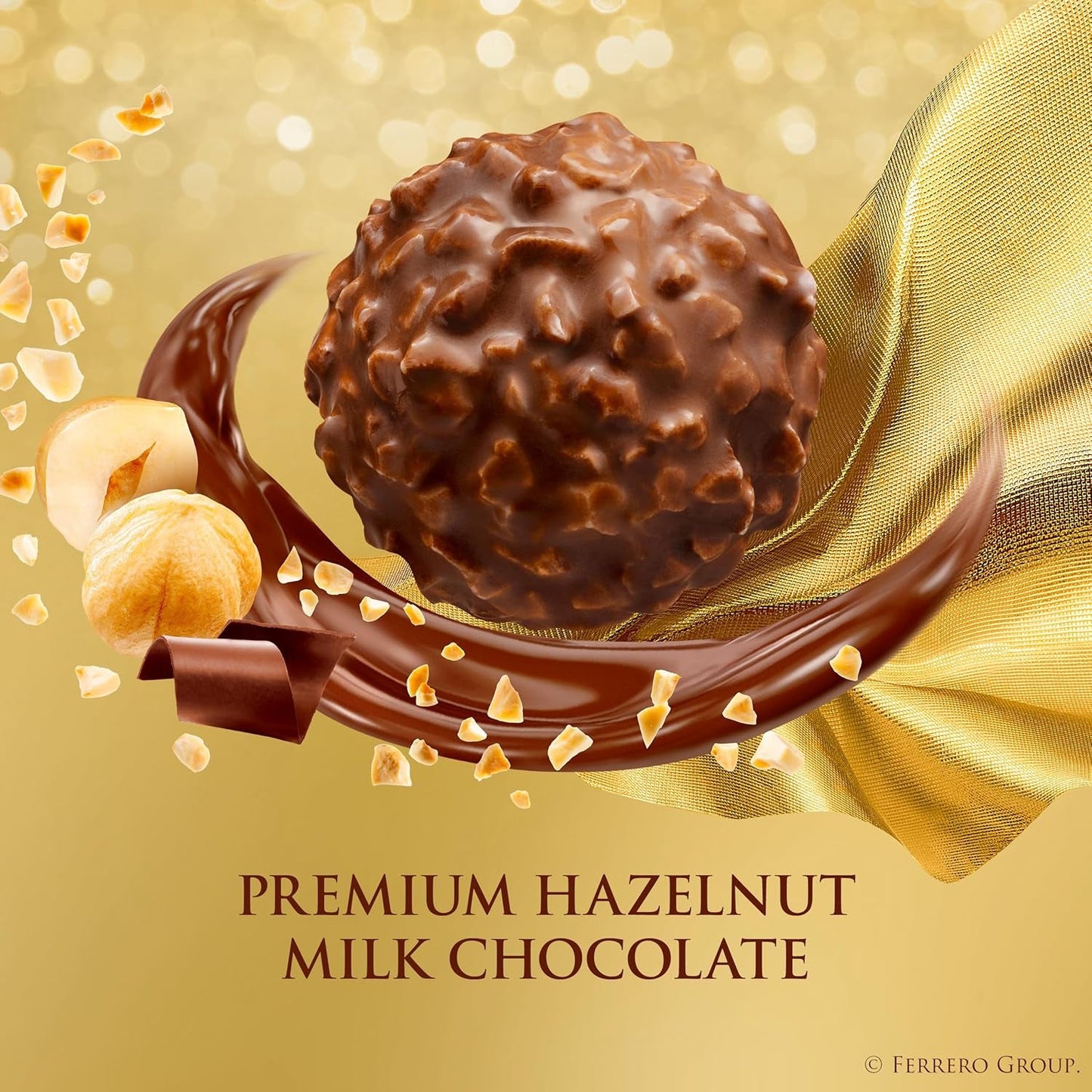 , 24 Count, Gourmet Milk Chocolate Hazelnut, Chocolate Gift Box, Individually Wrapped, 10.6 Oz