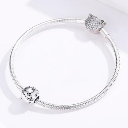 European Hot 12 Constellation Zodiac Round 925 Sterling Silver Beads Charm for Women Bracelet  Shining CZ Charm Fit Original Bangle Necklace DIY Jewelry Making