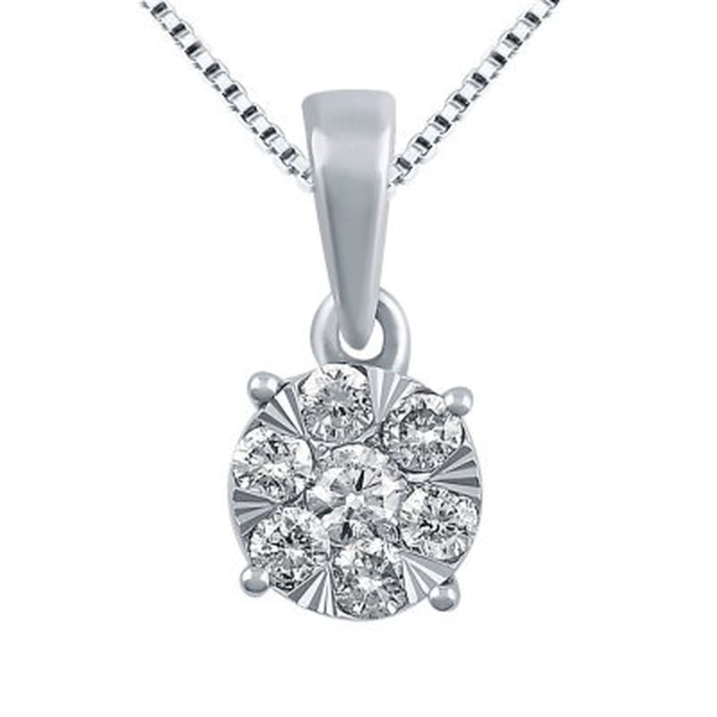 0.23 CT. T.W. Diamond Pendant in 14K Gold