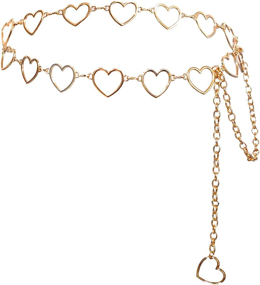 Chain Belts for Women Fashion plus Size Waist Chain Belt Gold Silver Waist Belt Belly Chain Waist Belt Body Chain for Dress