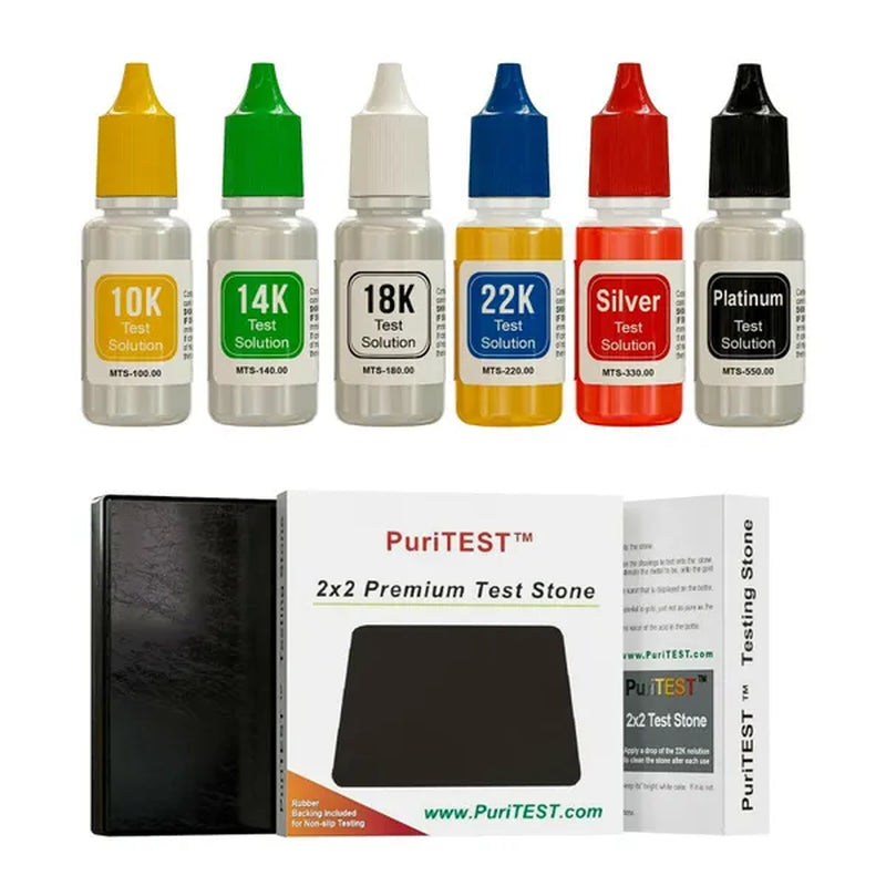 PuriTEST Gold Silver Acid Testing Kit Electronic Scale Diamond Tester Digital