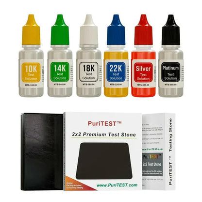 PuriTEST Gold Silver Acid Testing Kit Electronic Scale Diamond Tester Digital