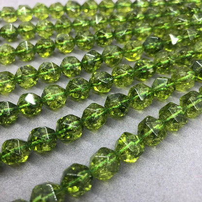 Green Peridot Beads 6-10mm Faceted Natural Stone Cut Loose Gem DIY