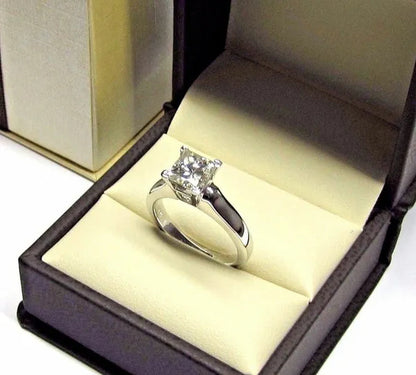 Sparkling 925 Sterling Silver Natural Gemstone White Sapphire Diamond Ring Wedding Engagement Fine Jewelry Size 6 7 8 9 10
