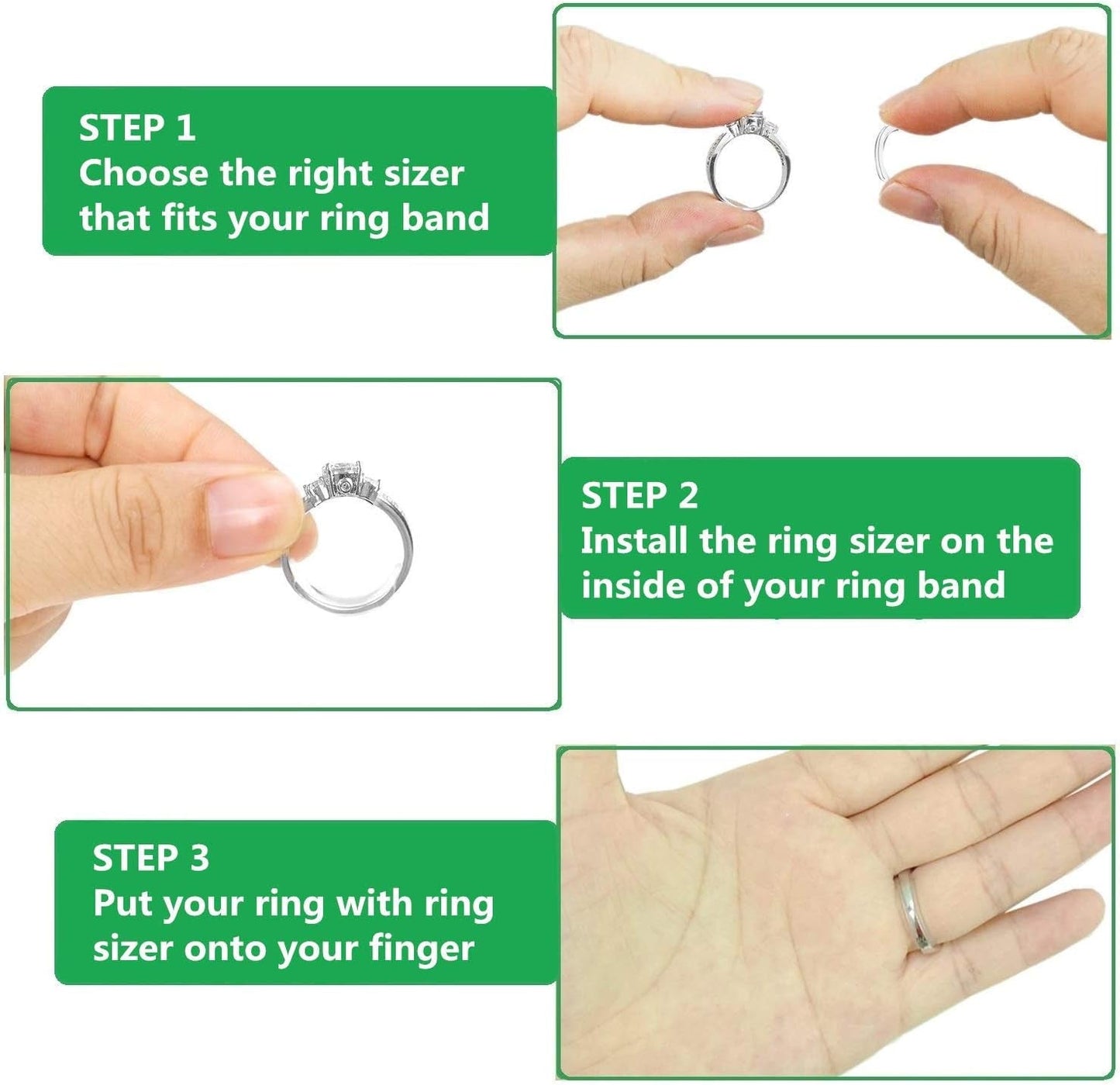 Ring Size Adjuster for Loose Rings for Any Rings Ring Size Reducer Spacer Ring Guard