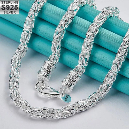 925 Sterling Silver Dragon Head Chain Necklace for Woman Wedding Party Engagement Jewelry Gift