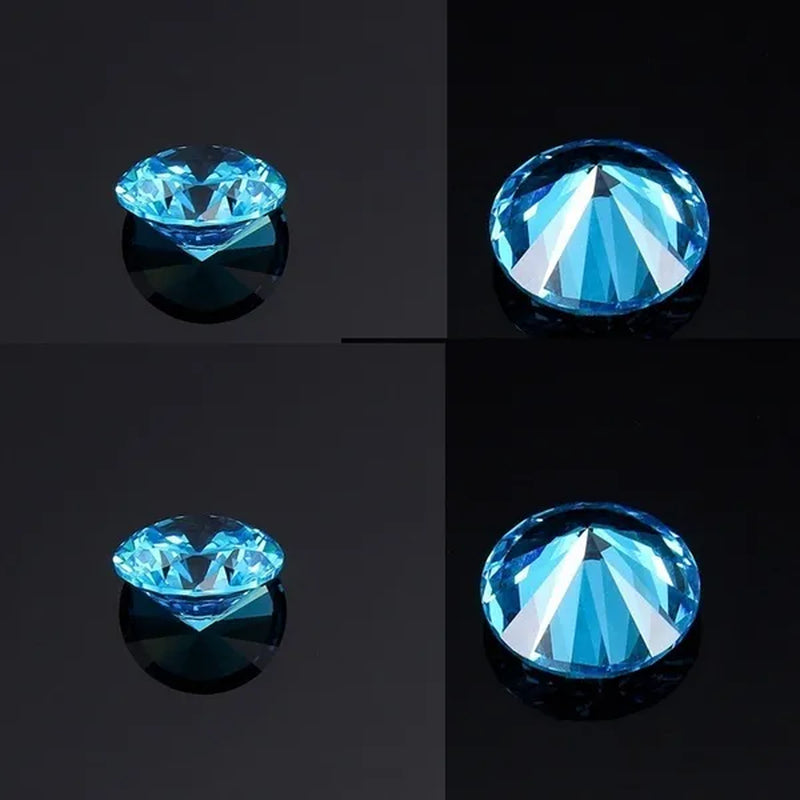 5 Pcs Beautiful Unheated Sea Blue Diamond 11×11mm Sapphire Round Cut Sri-Lanka Gemstone  gemstones gemstones gemstones gemstone