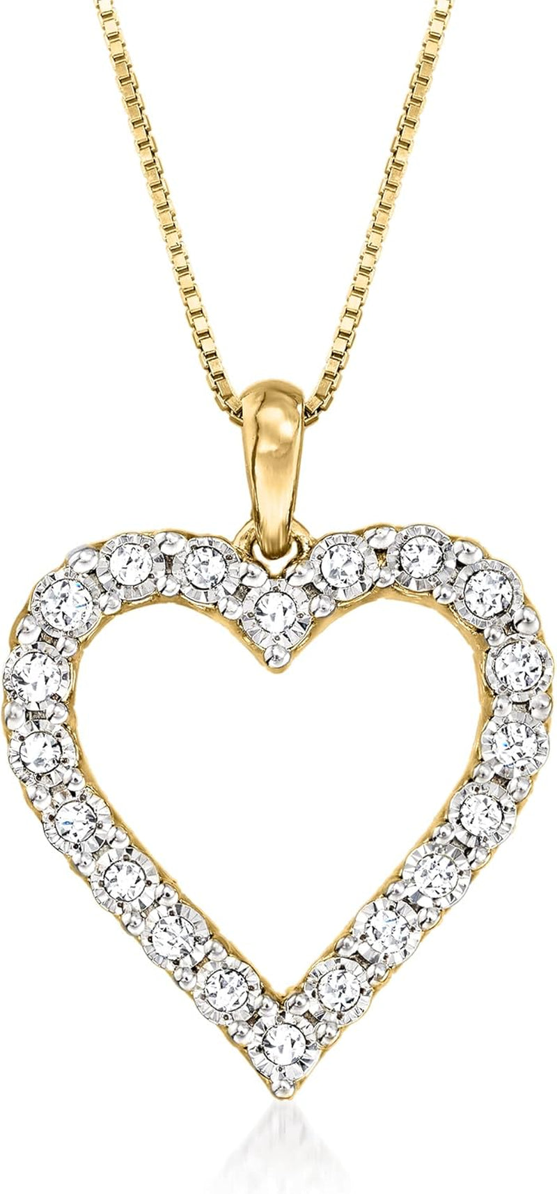 0.30 Ct. T.W. Diamond Heart Pendant Necklace
