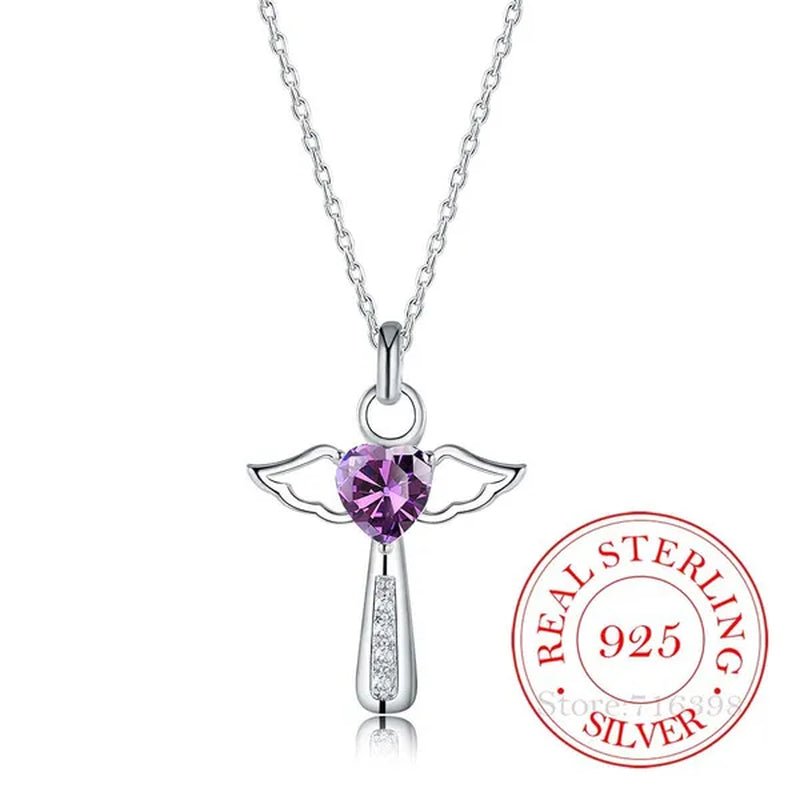 Hot Silver Creative zircon Crystal Necklace Fine Jewelry Birthday Gifts 925 Sterling Silver Cross Pendant Necklace for women men