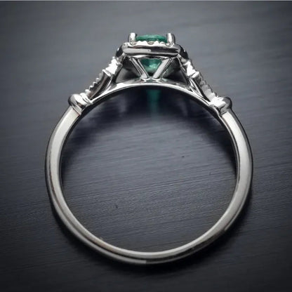 New and Noble Aquamarine/Ruby/green Zircon AAA Ring Gold-plated Jewelry  Engagement Ring