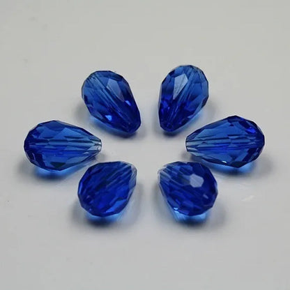 Multi-Color Top Quality Crystal Tear Drop Shape Beads Crystal Glass Beads Loose Spacer round Beads for Jewelry Making