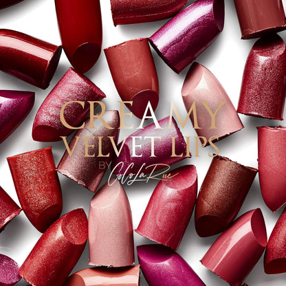 Coco La Rue Creamy Velvet Lipstick Lustrous Mauve Lipstick, High-Shine Plumping Lip Balm, Hydrating Lip Color (CLR-C 375 Vixen)