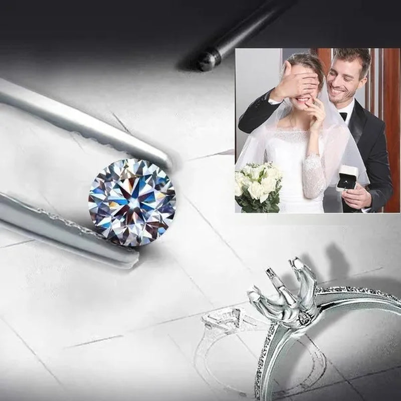 Round brilliant diamond-cut Moissanite bulk jewelry