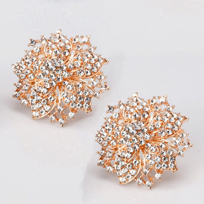 Fashion Jewelry Beautiful Silver Plated Rhinestone Crystal Brooch Pin for Woman