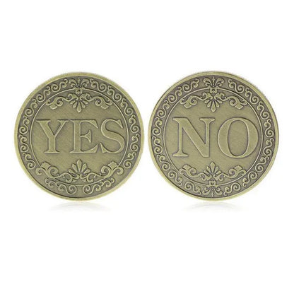 3D Embossed YES NO Decision Lucky Coin Collection Coins