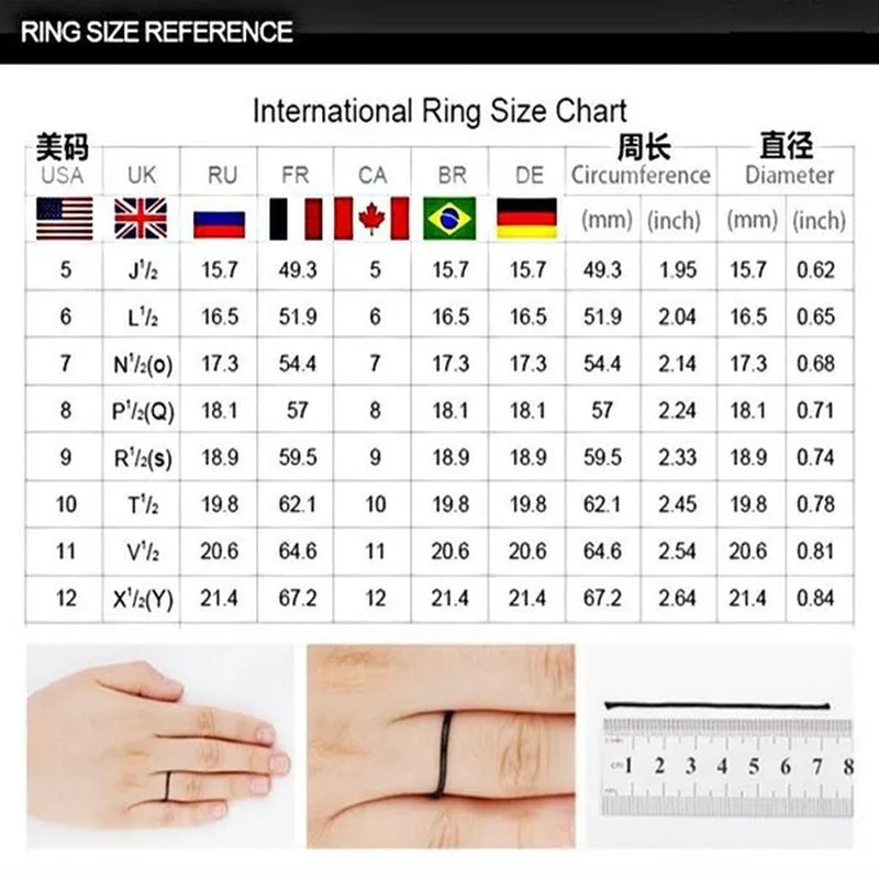 exquisite European and American ladies classic creative two-color black and white diamond ring Ring size: 5-11