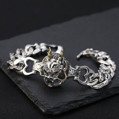 S925 Sterling Silver Creative Temperament Leading Men'S Bracelet