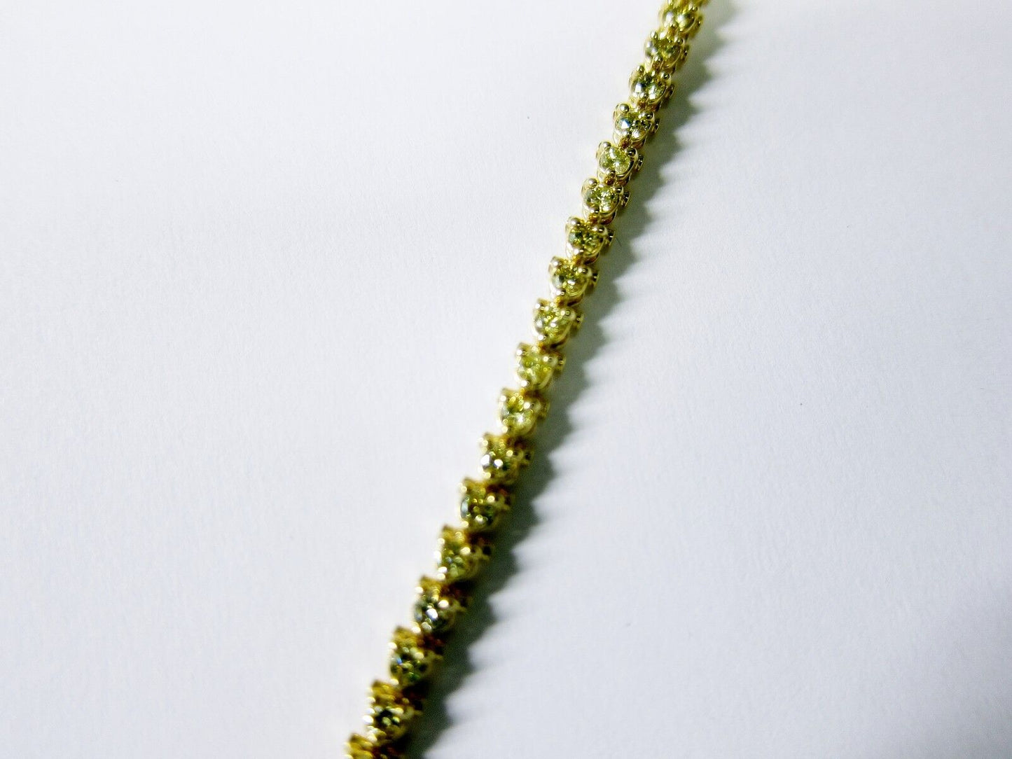 FANCY YELLOW DIAMOND BRACELET THREE PRONG SET DIAMOND BRACELET TENNIS BRACELET