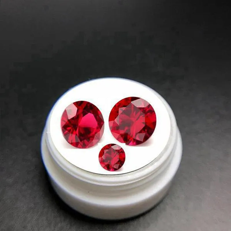 Natural Ruby AAAA+ Unheated 10.50 Cts Natural Mined 11.0mm Sri-Lanka Garnet Red  Ruby Round Cut VVS Loose Gem