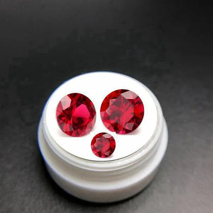 Natural Ruby AAAA+ Unheated 10.50 Cts Natural Mined 11.0mm Sri-Lanka Garnet Red  Ruby Round Cut VVS Loose Gem