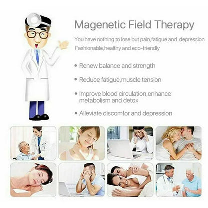 Red Copper Double Strong Magnetic Therapy Bracelet for Arthritis Pain Relief Health Care Energy Magnetic Male Gift