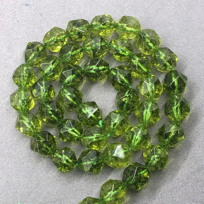 Green Peridot Beads 6-10mm Faceted Natural Stone Cut Loose Gem DIY
