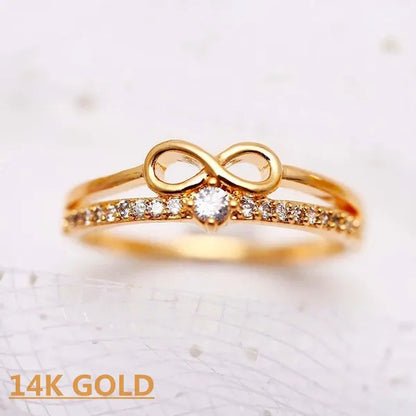 Fashion Silver colorRing for Women Diamond Infinity Love Rings Engagement Wedding Ring Party Female Jewelry Promise Rings Wedding Band Size 5-11 Bague Femme