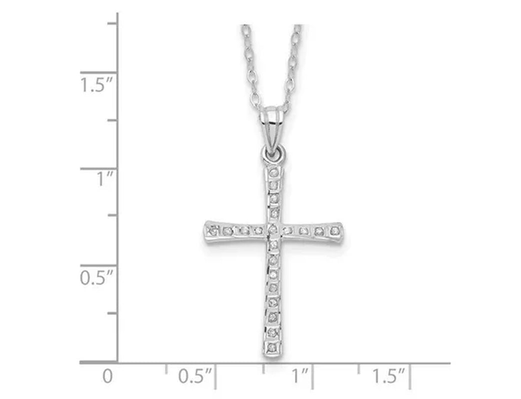Sterling Silver Cross Pendant Necklace with Chain