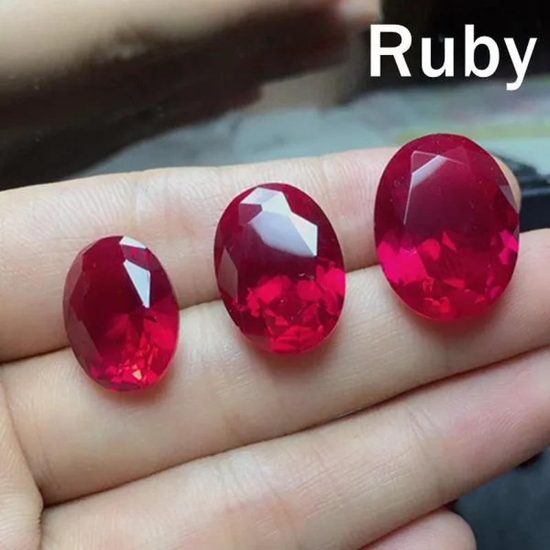 AAAA+ Large Ruby 13x18mm Sri-Lanka Garnet Ruby Oval Cut VVS Loose Gemstone Jewelry