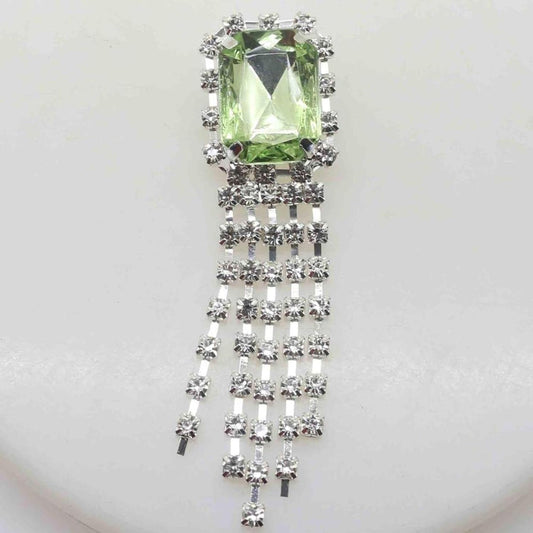10Pcs Brooch Buttons Diamond for DIY Ornament Handwork Accessories Factory Mix Color Rhinestones Tassel Brooch