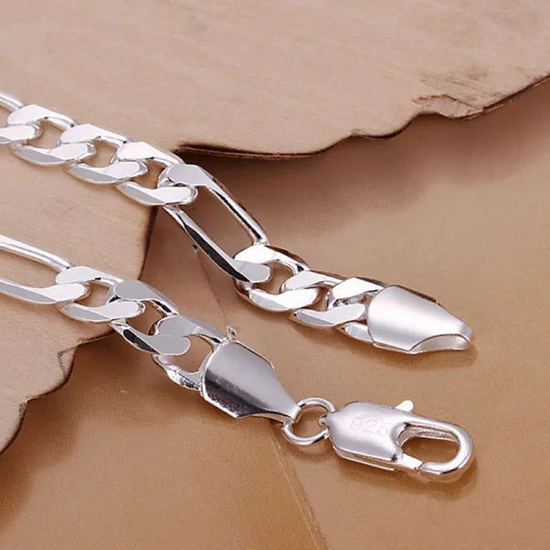 New 925 Sterling Silver Bangle Bracelets Party Gift Fashion Jewelry