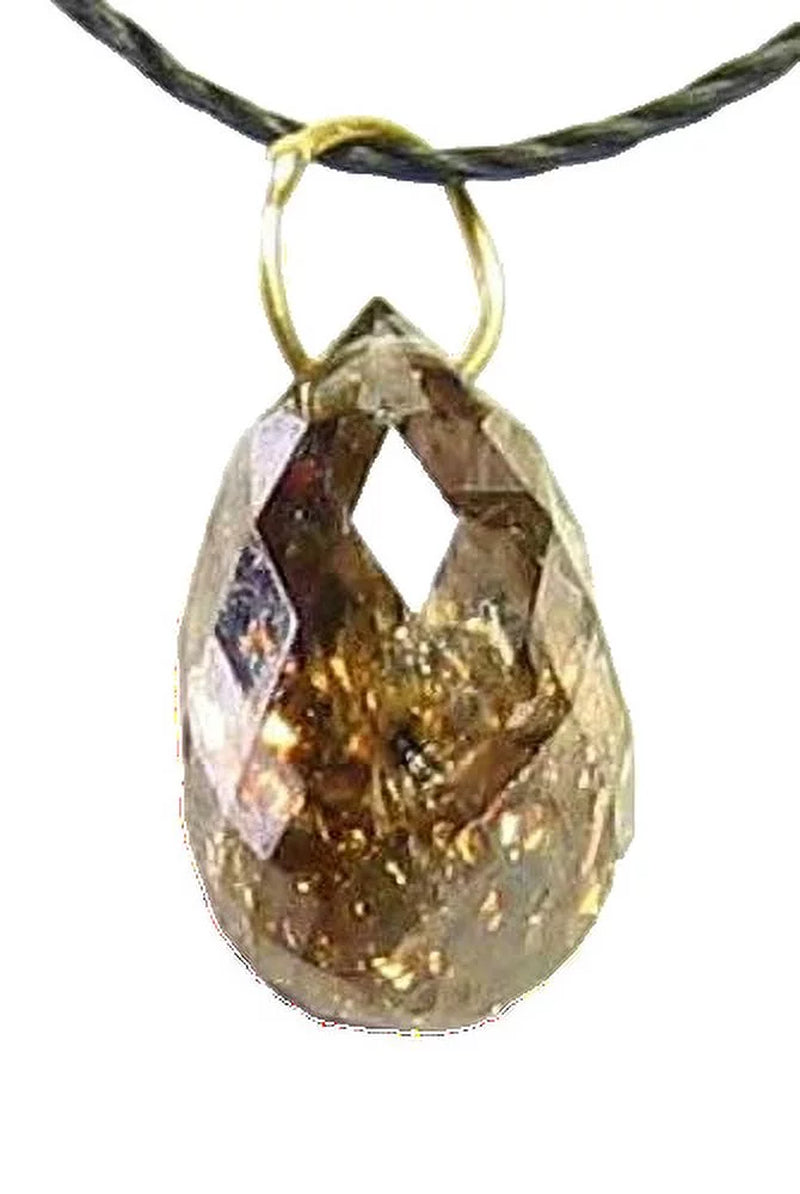 1.19 Cts Champagne Diamond Briolette 18K Pendant | 8X5X3Mm | 1 Diamond |