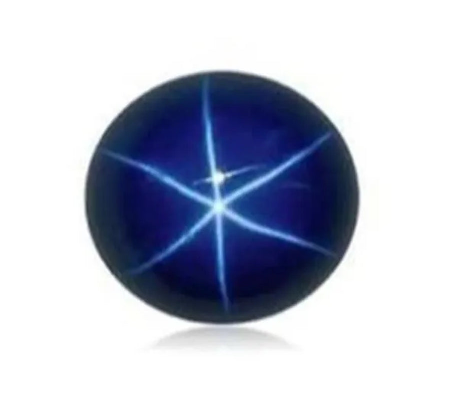 1PCS 4mm 6mm 7mm 10mm 12mm Natural Ruby Star Sappire 6 Buds Circular Cabochon Ring Size Loose Gemstone Star Gem for Diy Ring Pendant Earings Necklace
