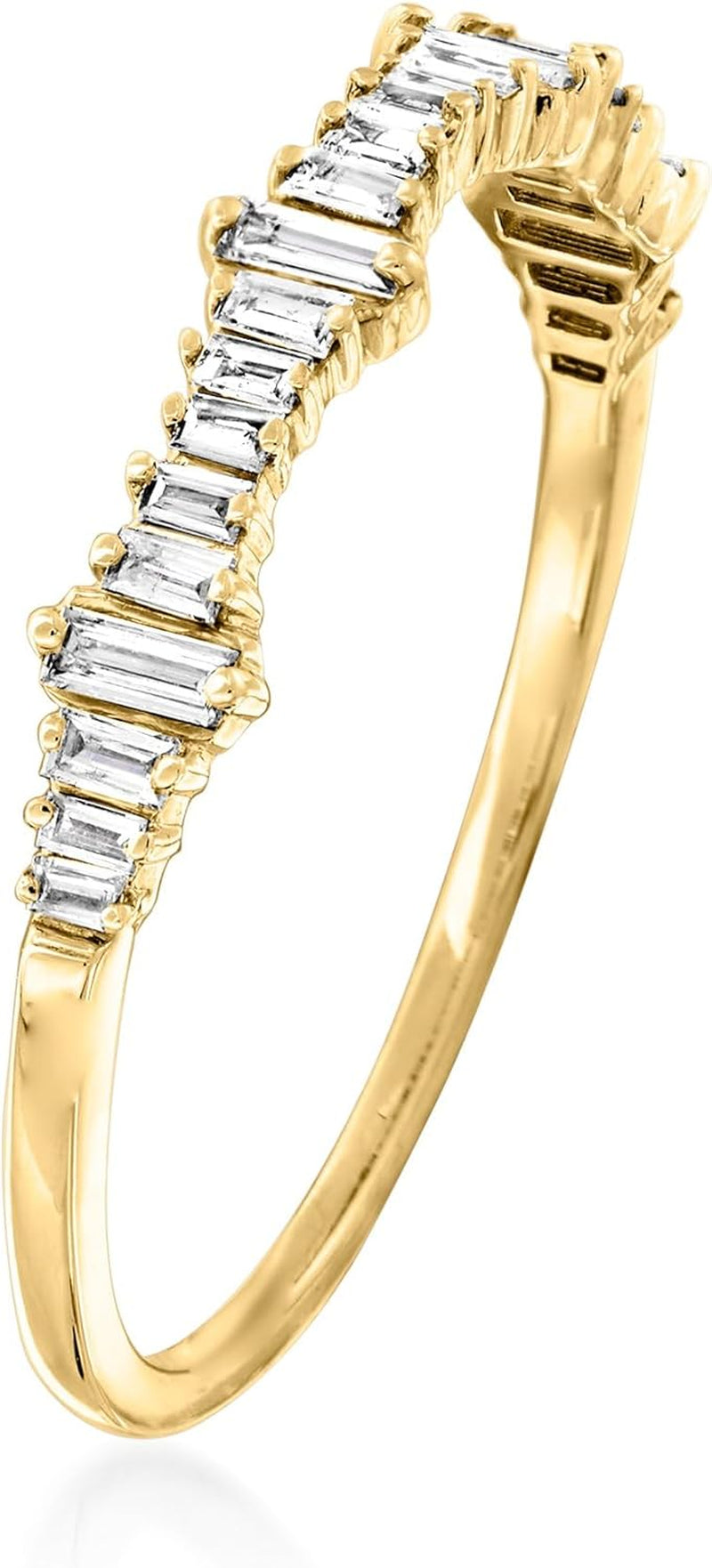 0.20 Ct. T.W. Baguette Diamond Ring in 14Kt Gold