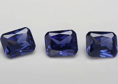 Natural Emerald Blue Sapphire 20ct 12x16mm Faceted Cut AAAAA VVS Loose Gemstone
