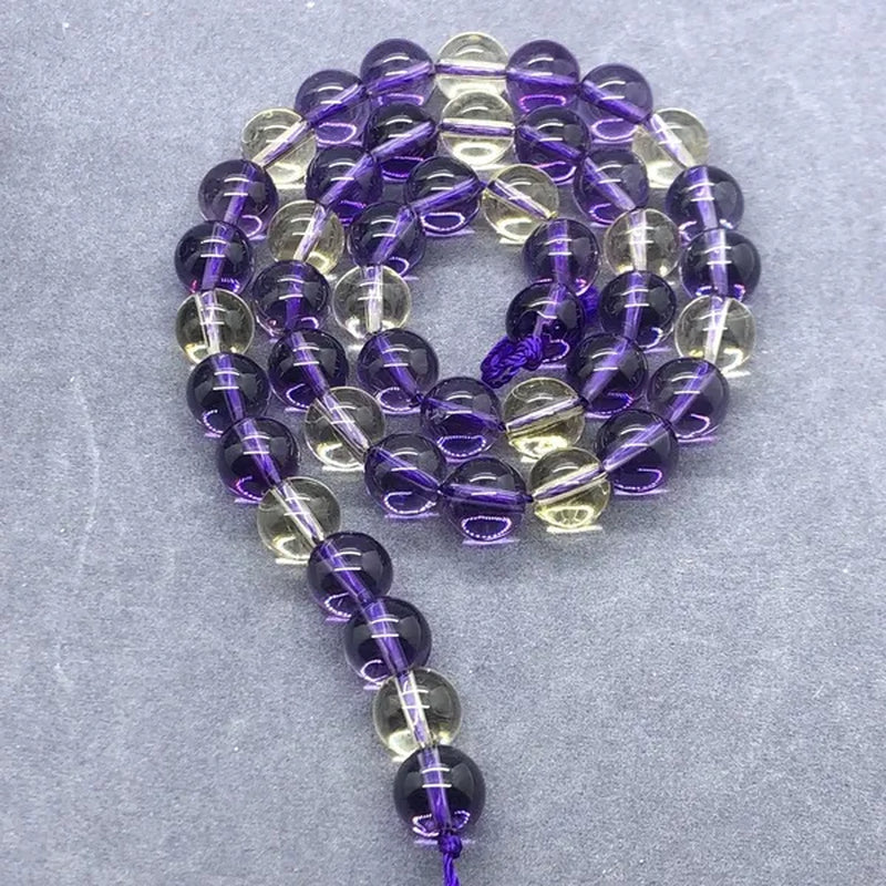 Ametrine Purple Citrine Beads 6-10Mm round Natural Loose Stone Bead Diy Jewelry