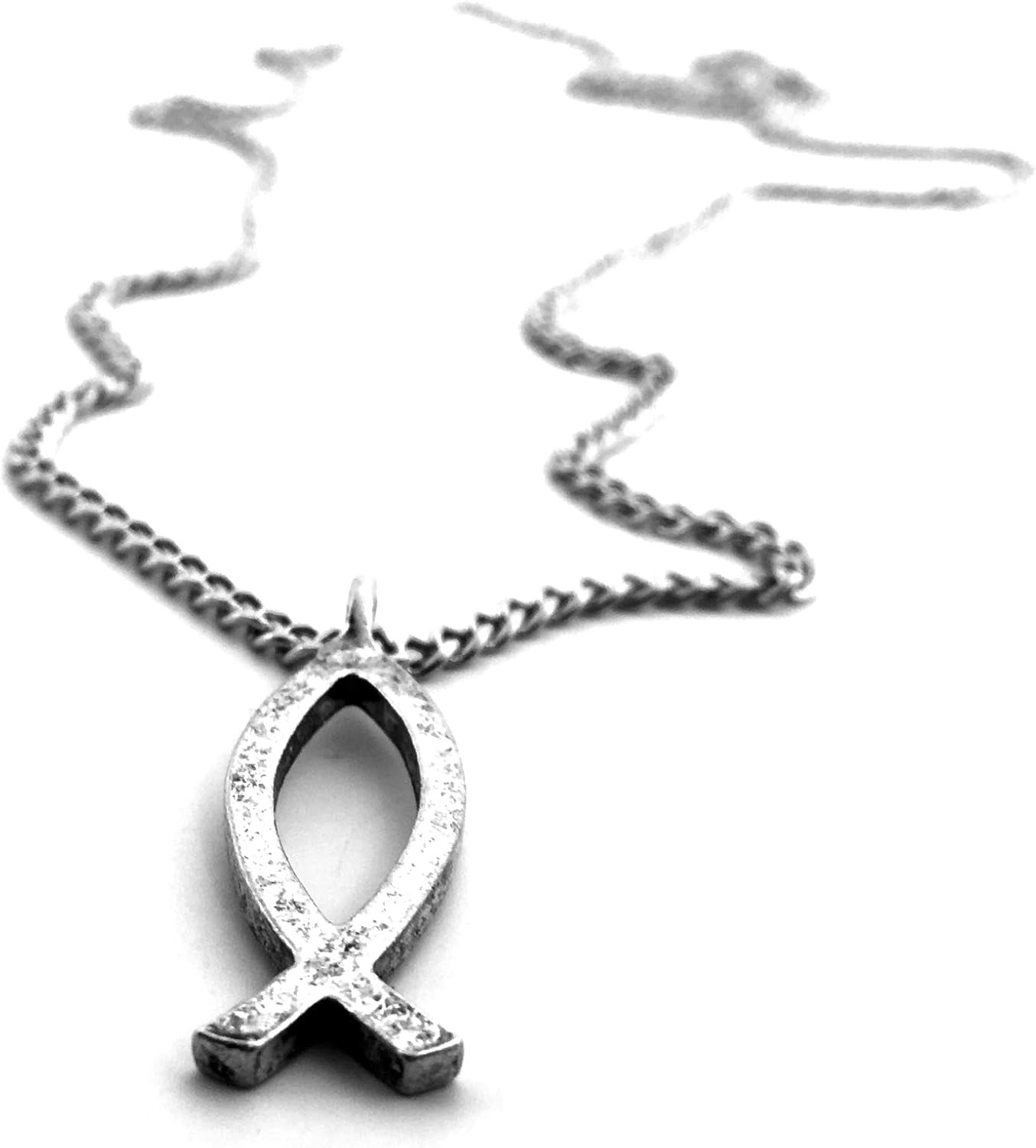 Jesus Fish Large Ichthus Chain Necklace