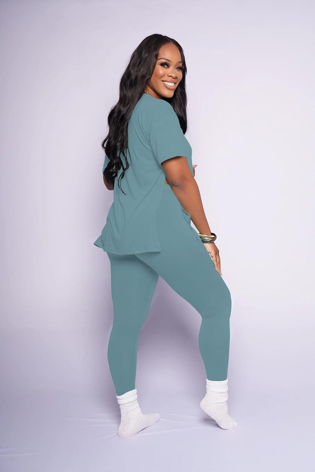 Lounge Sets for Women Two Piece Outfits Pullover Tops and Long Pants Tracksuit Sweatsuits