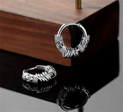 1 Pair Mens Womens Vintage Huggie Hoop Earrings Surgical Stainless Steel 14Mm Hip Hop Punk Earrings Silver Black Hypoallergenic