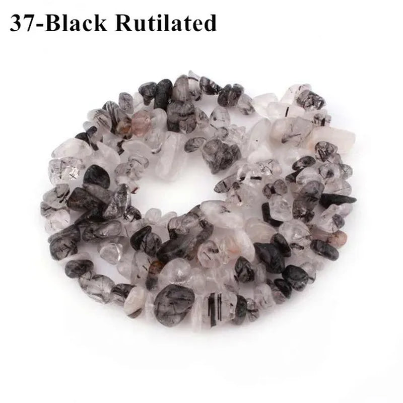 Natural Stone 3-5-8MM Irregular Shape Freeform Chip Bead Tiger Eye Amethysts Agates Lapis lazuli For Jewelry Making DIY Bracelet