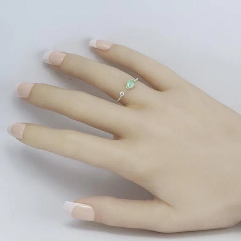 Delysia King  Water drop pear shaped ring