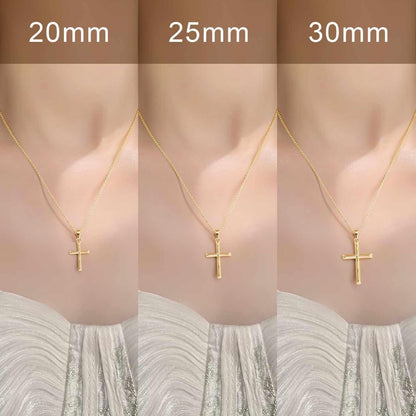 Cross Necklace for Women 14K Gold Cross Necklaces for Women Gold Crosses Chain Pendant Necklace for Womens Blend Beauty with Sentiment Dainty Crosses Chain Pendant Necklaces for Womens 20/25Mm