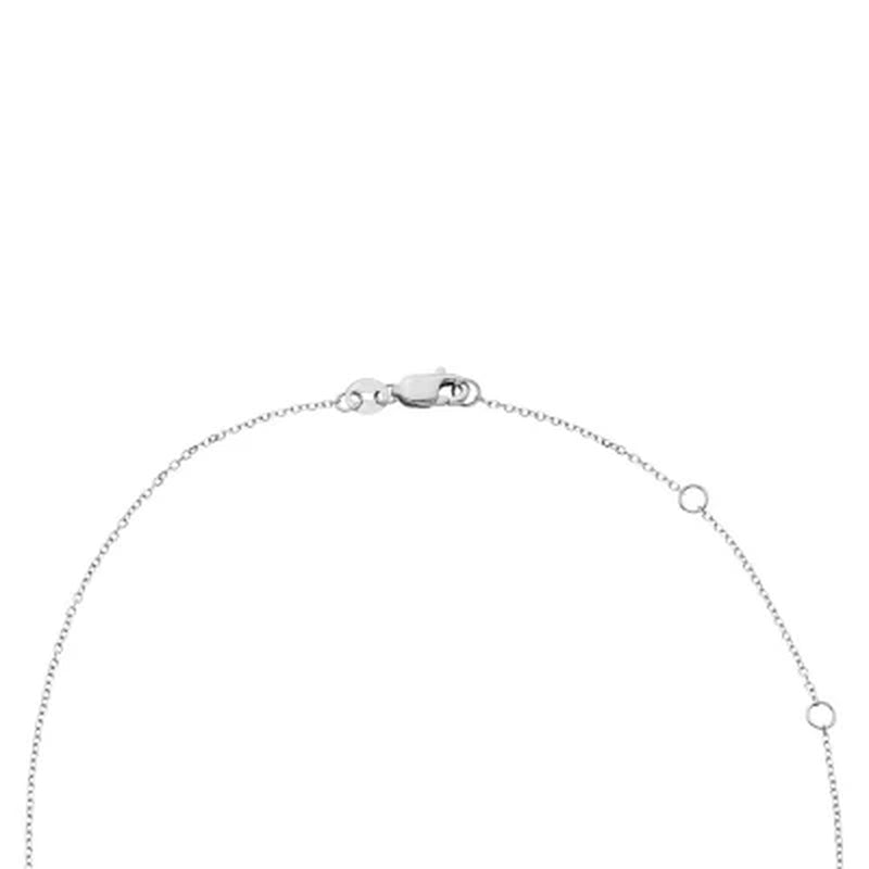 Aquamarine and 0.06 CT. T.W. Diamond Pendant in 14K Gold