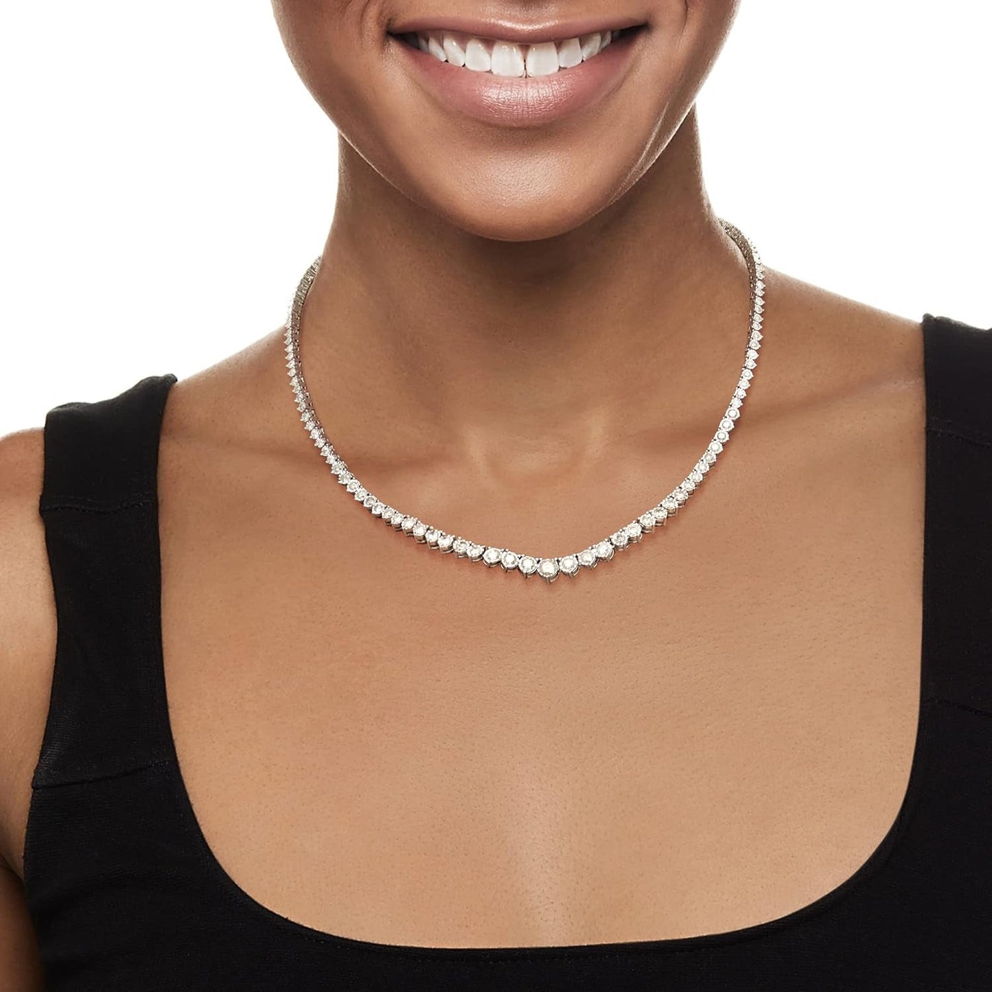 Diamond Tennis Necklace I-J Color / I2-I3 Clarity