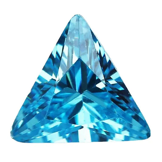 Unheated 3.40 Cts Natural Gemstone Mined Sri-Lanka Ocean Sapphire 9X9Mm Triangle Cut VVS Gem