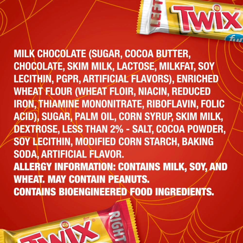 Fun Size Caramel Cookie Chocolate Candy Bars - 10.83 Oz Bulk Candy Bag
